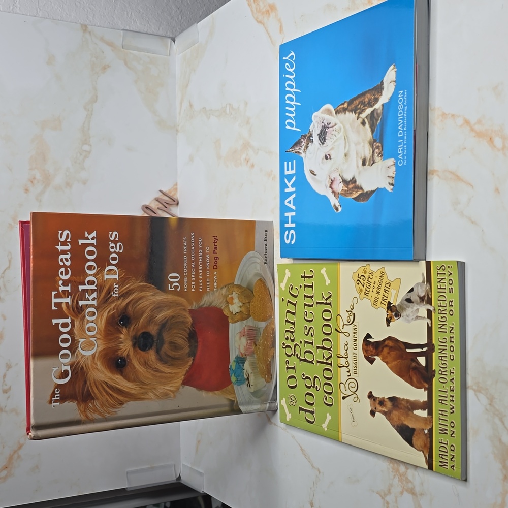 Bundle of cooking books for dogs